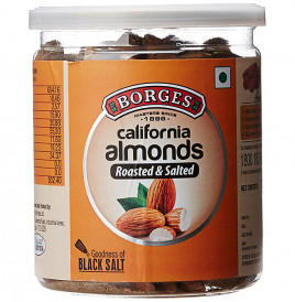 Borges California Almonds Roasted & Salted  Plastic Jar  300 grams